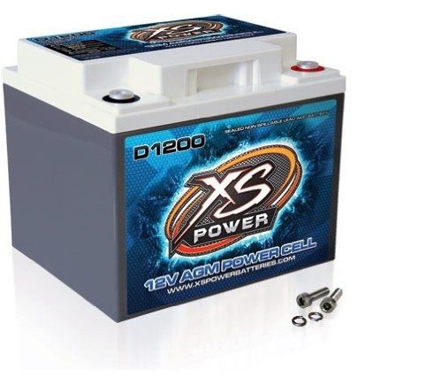 Xs power d1200 xs series 12v 2600 amp agm high output battery with m6 terminal