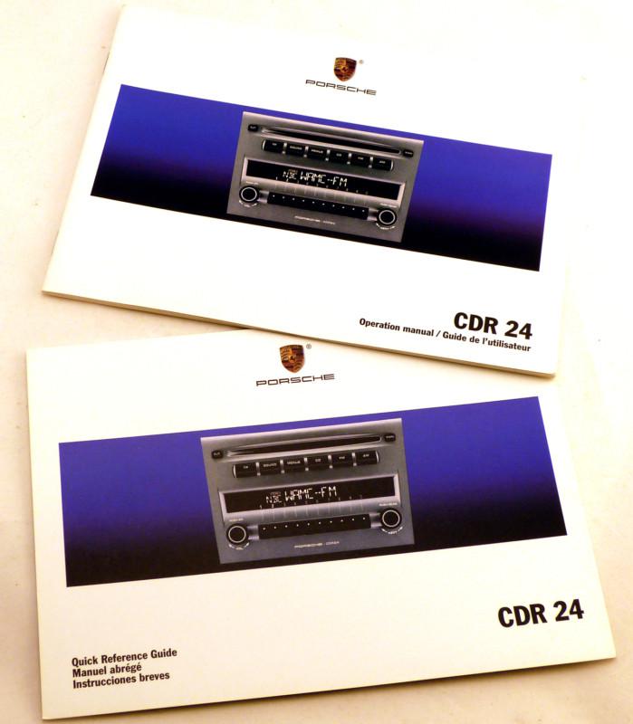 Porsche boxster cdr 24 stereo system booklets - set of 2