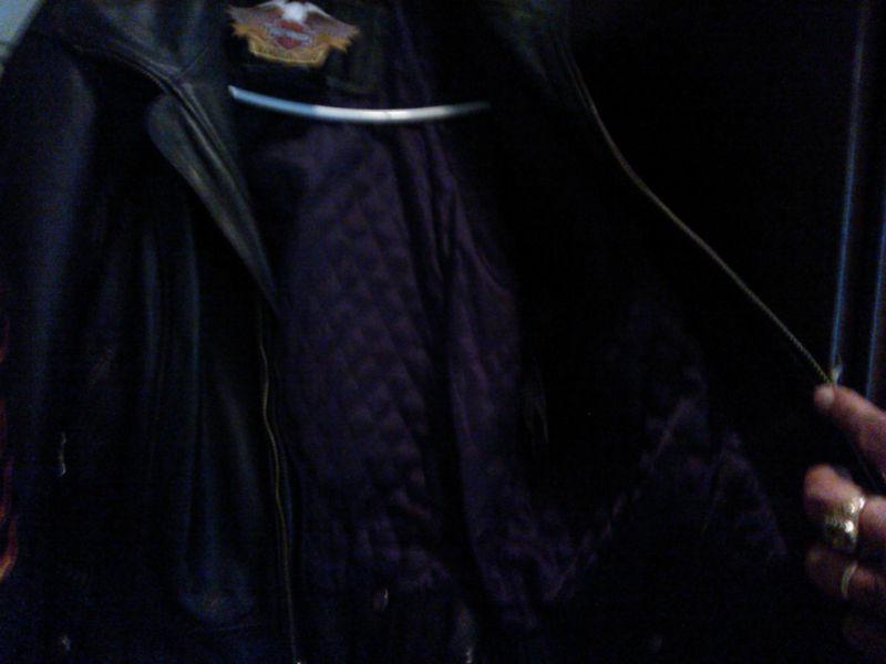 HARLEY DAVIDSON LEATHER JACKET SIZE :LW, US $99.00, image 4