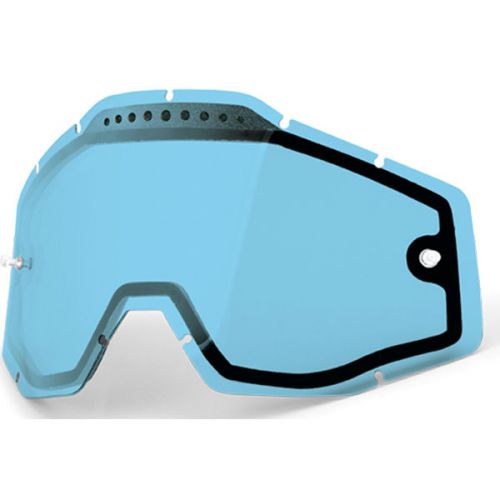 100% strata mx/racecraft/accuri replacement lens blue