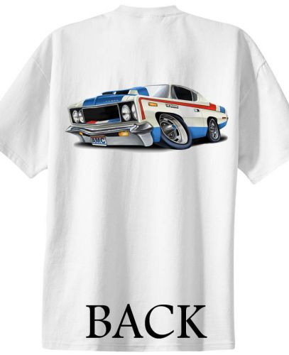 1970 amc rebel machine muscle car cartoon tshirt 9585 auto