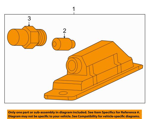 Gm oem license lamps-rear lamps-license lamp 13251936