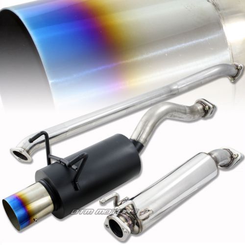 Find JDM Burnt Tip Muffler Catback Exhaust System For 0205 Honda Civic