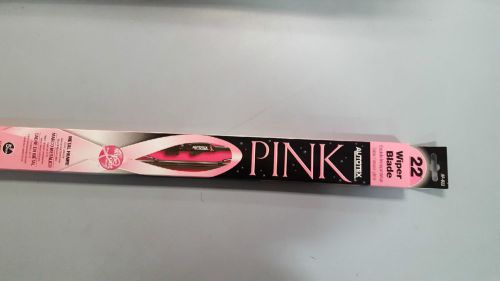 22'' black wiper blade with breast cancer logo
