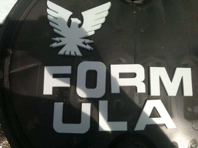 Formula boat emblem primed letters,transom 2 1/4" letters (2 set) 