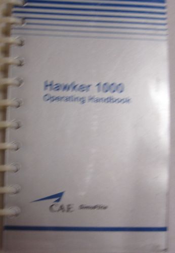 Hawker 1000 original cae simuflite operating handbook