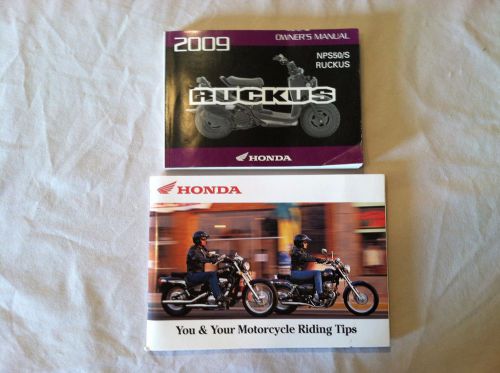 2009 honda nps50/s ruckus owners manual packet oem motorcycle riding tip booklet