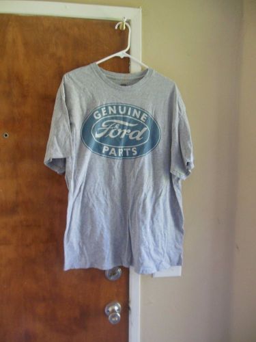 Mens gray ford genuine parts short sleeve shirt official licensed size xl