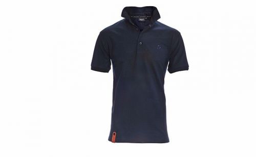 Aston martin mens gents polo shirt - navy blue - short sleeve