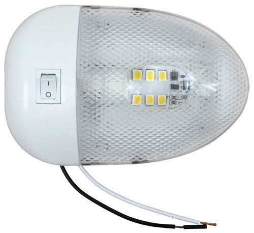 2-led dome lights 12 v truck trailer cargo rv camper boat with switch-ul137l