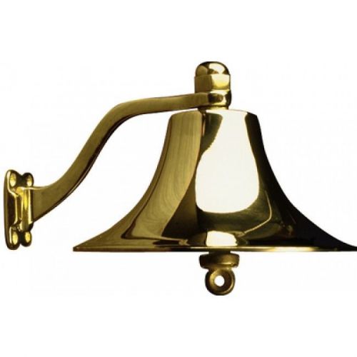 Sea-dog houseboat/ ship cast polished brass 6&#034; bell
