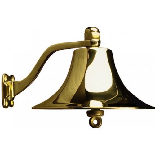 Sea-dog houseboat/ ship cast polished brass 6" bell