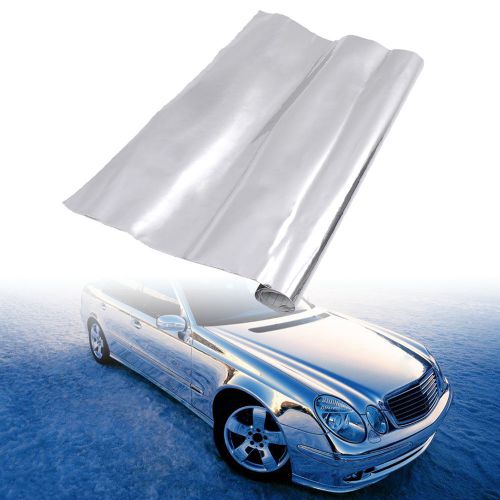 12"x60" silver chrome wrap self adhesive car sticker durable decal sheet