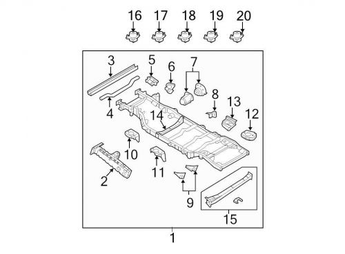 Chrysler oem jeep engine mount bracket 68003504aa image 5