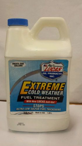 Lucas oil 10021 extreme cold weather fuel treatment  (1) half gallon