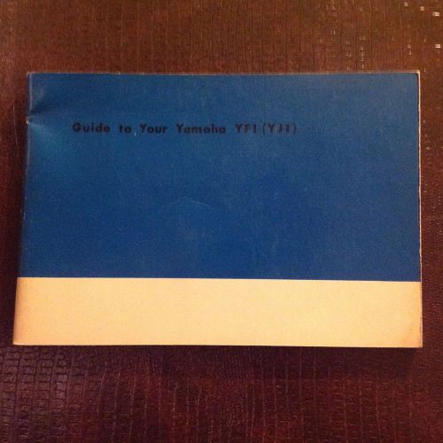 ***yamaha yj1-k yf1-k 55 50 rider's manual***