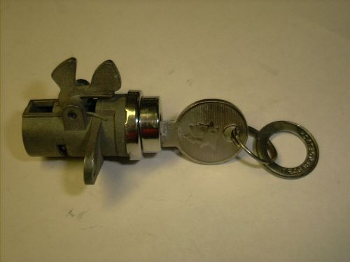 1955,1956 mercury complete nos glove box lock with the mercury key &amp; tag