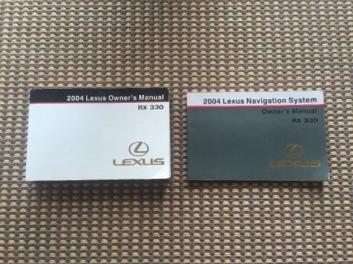 04 2004 lexus rx330 rx 330 owners manual books with navigation