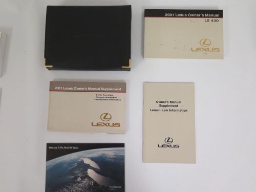 2001 lexus ls 430 owners manual guide book