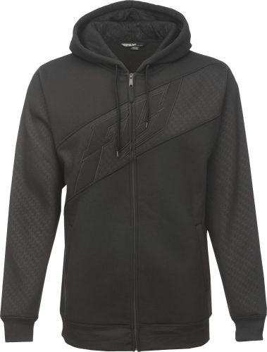 Fly racing adult carbon hoodie black hoody s-2xl