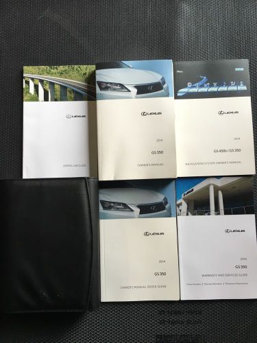 2014 lexus gs350 owners manual complete whit navigation + case