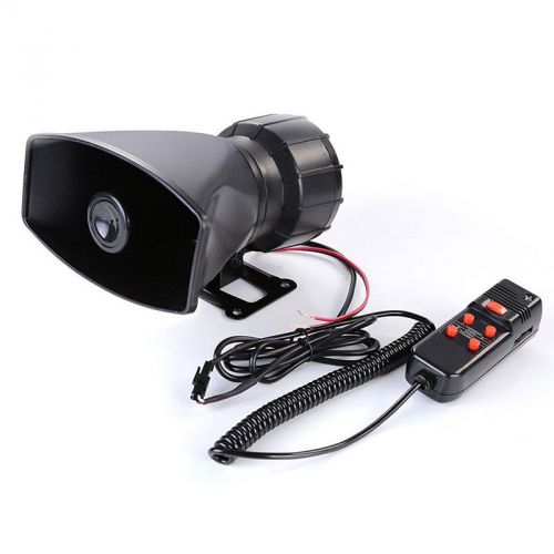 Car suv van system 50w car warning alarm police fire louder siren speaker mic