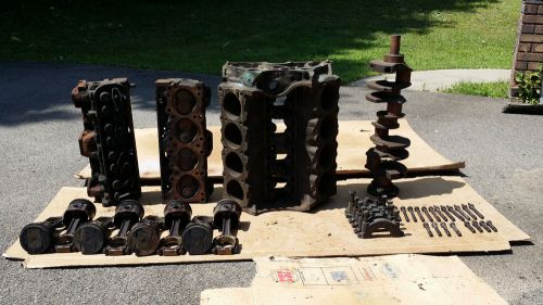 Pontiac 1972 v8 350 block crankshaft heads pistons rods - 481990 / 4813 / 7h1
