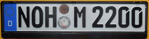 German euro license plate + volvo frame c30 c70 120 121 122 123 gt s 544 amazon
