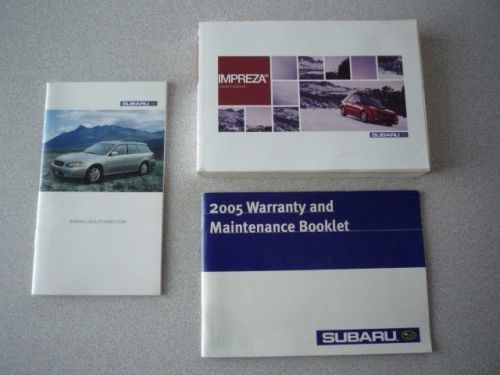 2005 subaru impreza  owners manual