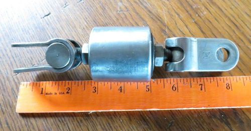 Heavy duty stainless steel roller furling swivel 8" long 2" dia.