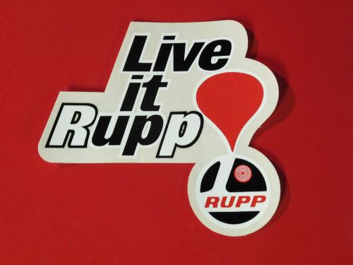 Live it rupp sticker decal mini bike snowmobile kart roadster blackwidow nitro