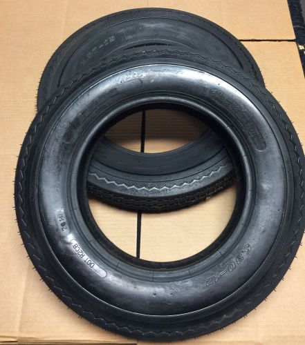 (2) new 12" inch wd trailer tires 6-ply steel belted 90 psi 5.30-12 boat jet ski