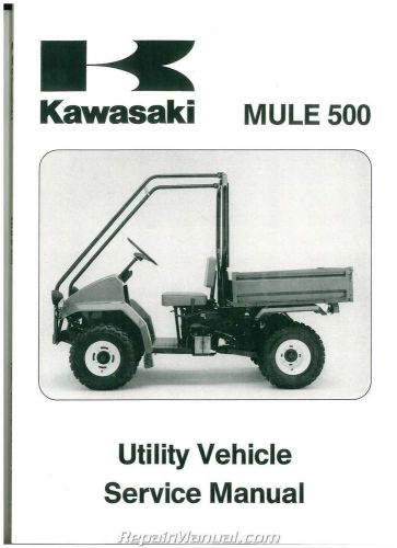 1990 – 2004 kawasaki kaf300a mule 500 520 550 service manual : 99924-1146-02
