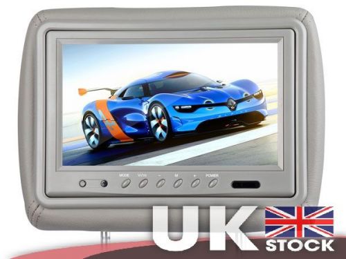 9&#034; 800*480 digital screen leather headrest monitor built-in ir 2 av input