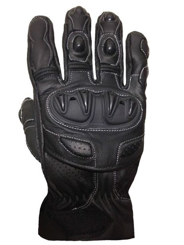 Motorcycle leather gloves protection motorbike biker rider touring gloves