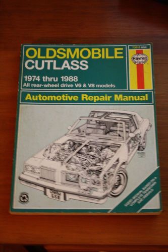 Oldsmobile cutlass repair manual. teardown and rebuild. approx. 350 pages.