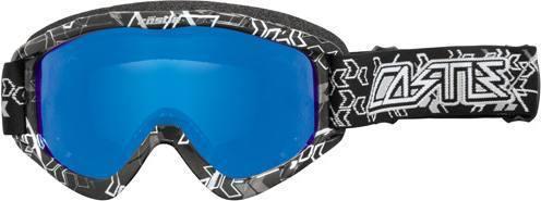 Castle x  snowmobile goggle - ace sno riot - blue mirror lens  