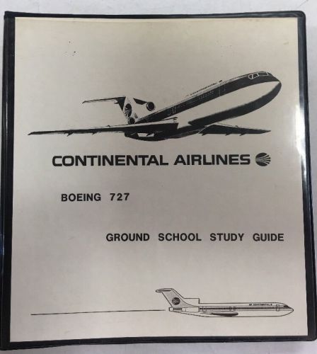 Continental airlines b727 original flight crew training manual-study guide