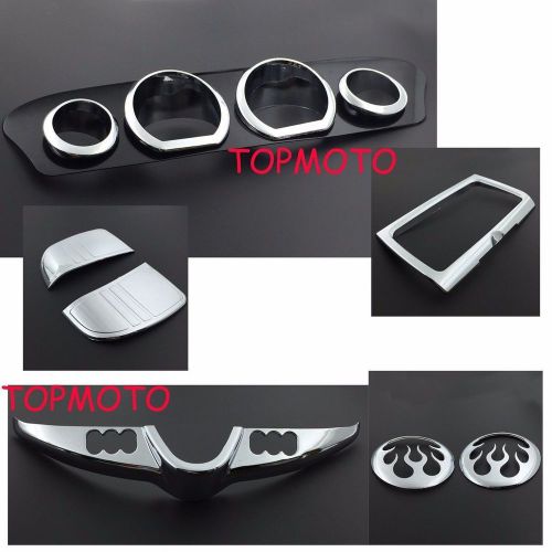 Sm deluxe tri line stereo trim speaker cover harley touring 2014up faring