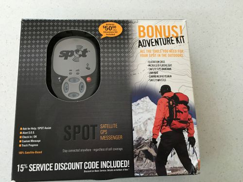 Brand new spot spot2 satellite personal tracker with adventure kit - silver.