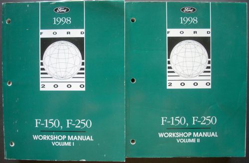 1998 ford truck shop service manual set f-150 f-250 pickup repair dealer oem 98