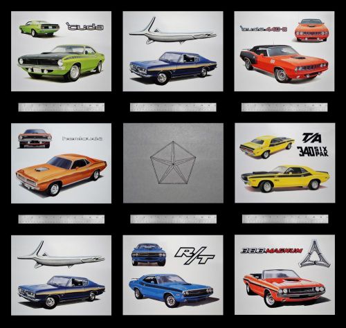 Cuda barracuda aar hemicuda plymouth 1970 1971 440 440+6 426 hemi - 8 art prints