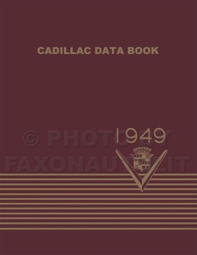 1949 cadillac data book reprint accessories dimensions specifications features