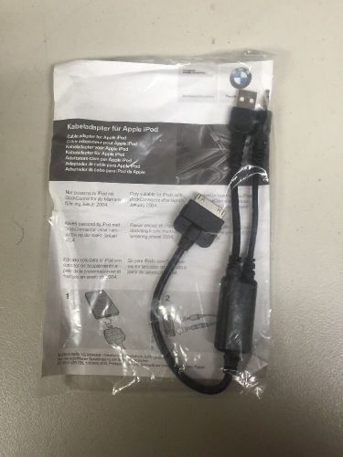 Bmw / mini audio adapter for the apple ipod / iphone (usb / aux input) new oem!