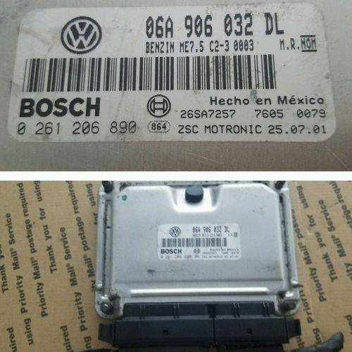 2001 volkswagen jetta 1.8l ecm ecu engine computer module 06a 906 032 dl