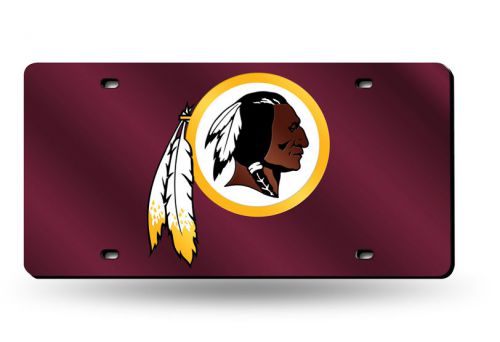Washington redskins red laser license plate