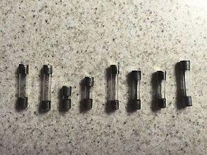 Mixed pack of north american glass tube fuses