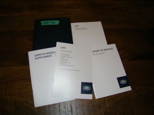 2015 land rover lr4 owners manual with case lan192