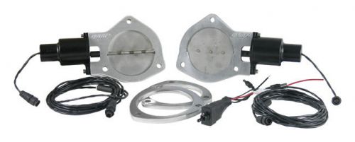 Qtp qtec exhaust cutout valve kit w/ flange - 4&#034; dual kit (qtec80f)