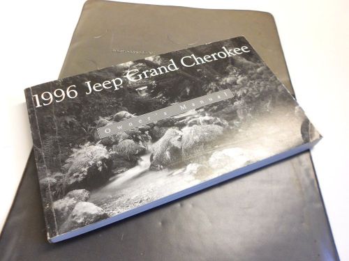 1996  jeep grand cherokee owners manual  oem laredo